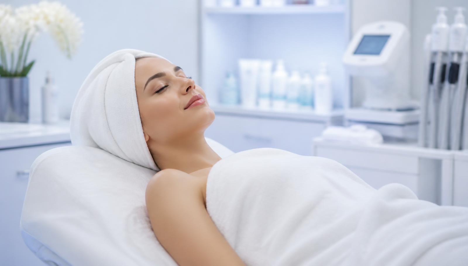 Client resting during a treatment at Nezeal